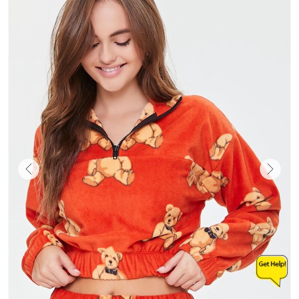 Teddy Bear Crop Pullover NWT - Picture 5 of 7